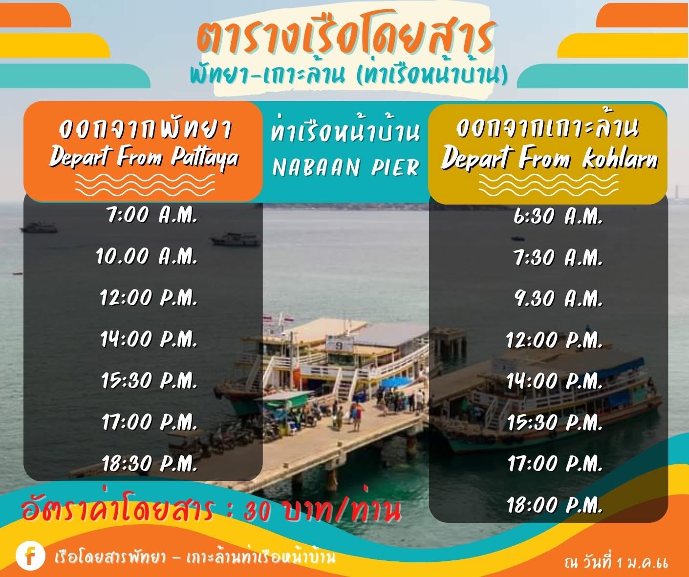 ตารางเรือโดยสารพัทยาเกาะล้าน S 12869972
